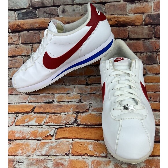 Nike Cortez OG Forrest Gump Mens Size 14 White Leather Sneakers Shoes 819719-103 - Picture 5 of 11